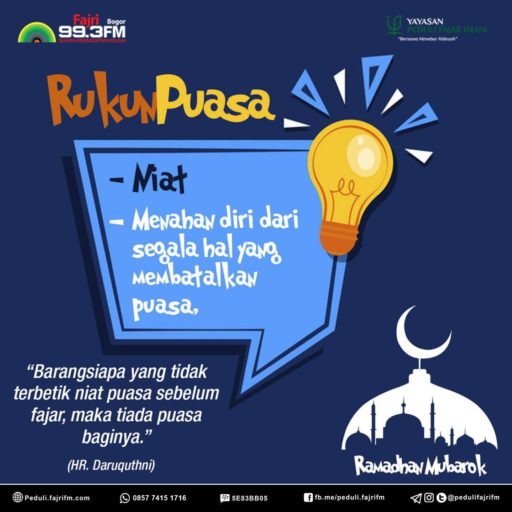 Rukun Puasa - Peduli Fajri FM