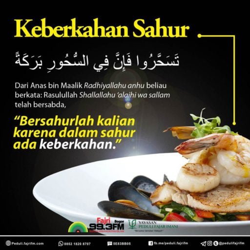 Keberkahan Sahur Peduli Fajri Fm